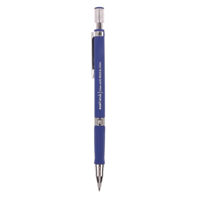 2.0mm 2B Lead Holder Automatic Mechanical Drawing Pencil Draughting Stationery: Blue