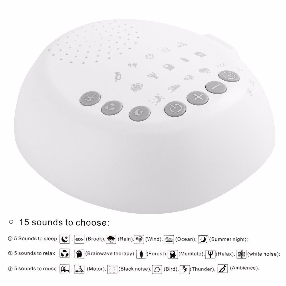 Witte Ruis Machine Sleep Sound Machine Voor Slapen & Ontspanning voor Baby Volwassen USB Oplaadbare Slaap Steun Apparaat