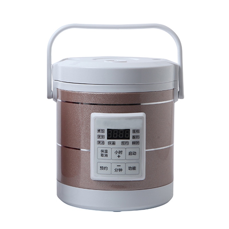 220V Mini reiskocher suppe brei kochen maschine lebensmittel dampfer elektrische heizung lunchbox heizung: Aktualisierung Stil / UK