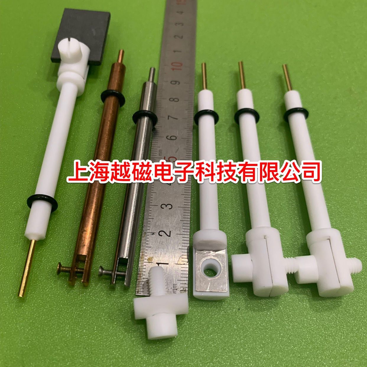 Platinum electrode holder electrode slice of titanium plate copper foil electrode plate four fluorine clip to corrosion
