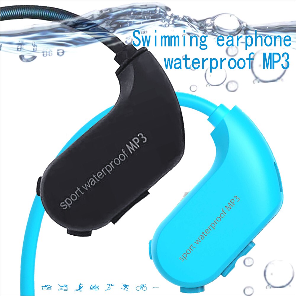 draussen IPX8 Wasserdichte Sport Tauchen Laufen schwimmen kopfhörer MP3 Spieler 8GB Speicher Staubdicht HiFi Musik Kopfhörer