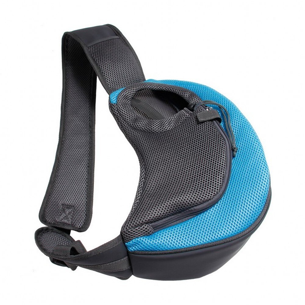 S/L Pet Puppy Carrier Outdoor Travel Hond Kat Schoudertas Mesh Oxford Single Comfort Sling Handtas Tassen huisdier Product: Light Blue / L