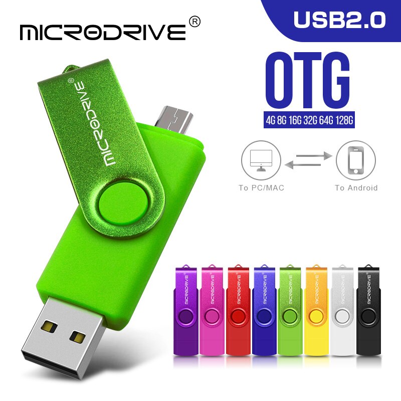 Best OTG USB Flash Drive cle usb 2.0 stick 64G otg pen drive Smartphone Pendrive 32g 128G storage devices