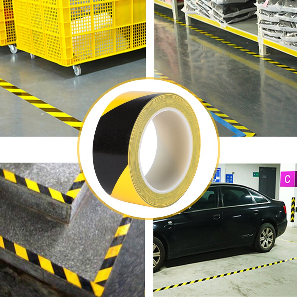 33M Gevaar Isolatie Waarschuwing Grip Tape Lijn Zelfklevende Outdoor Veiligheid Openbare Plaatsen Trappen Grond Vloer Teken Marker sticker