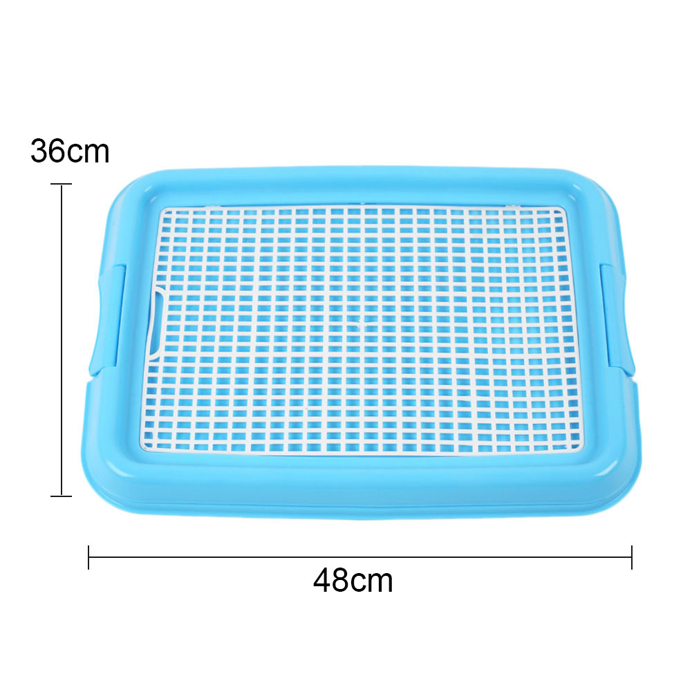 Portable Dog Puppy Indoor Restroom Training Potty Pee Toilet Fence Tray Pad