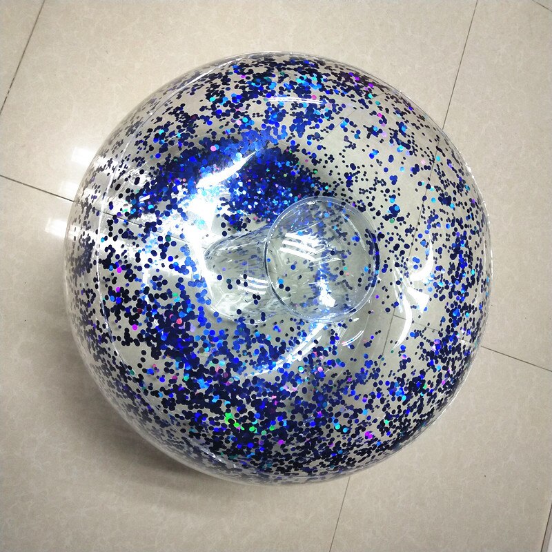 Transparent gold sequin sofa inflatable Sofa giant silvery glitter for chairs room Puff to sit Sofa bed Puff Sofa Puff seat: Blue