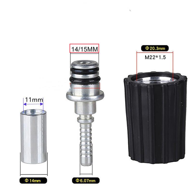 Hochdruckreiniger Schlauch Einsatz Armaturen D14 D15mm Ring murmeln M22 Auto Waschen Reinigung Schlauch Rohr Reparatur passend zu Twist Stecker