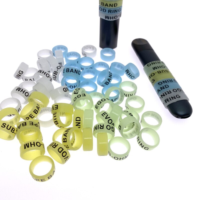 Fluorescerende Ring Hengel Handvat Beschermhoes Lokken Silicagel Staaf Clip O-Vormige Ring Protector Anti-Slip ring