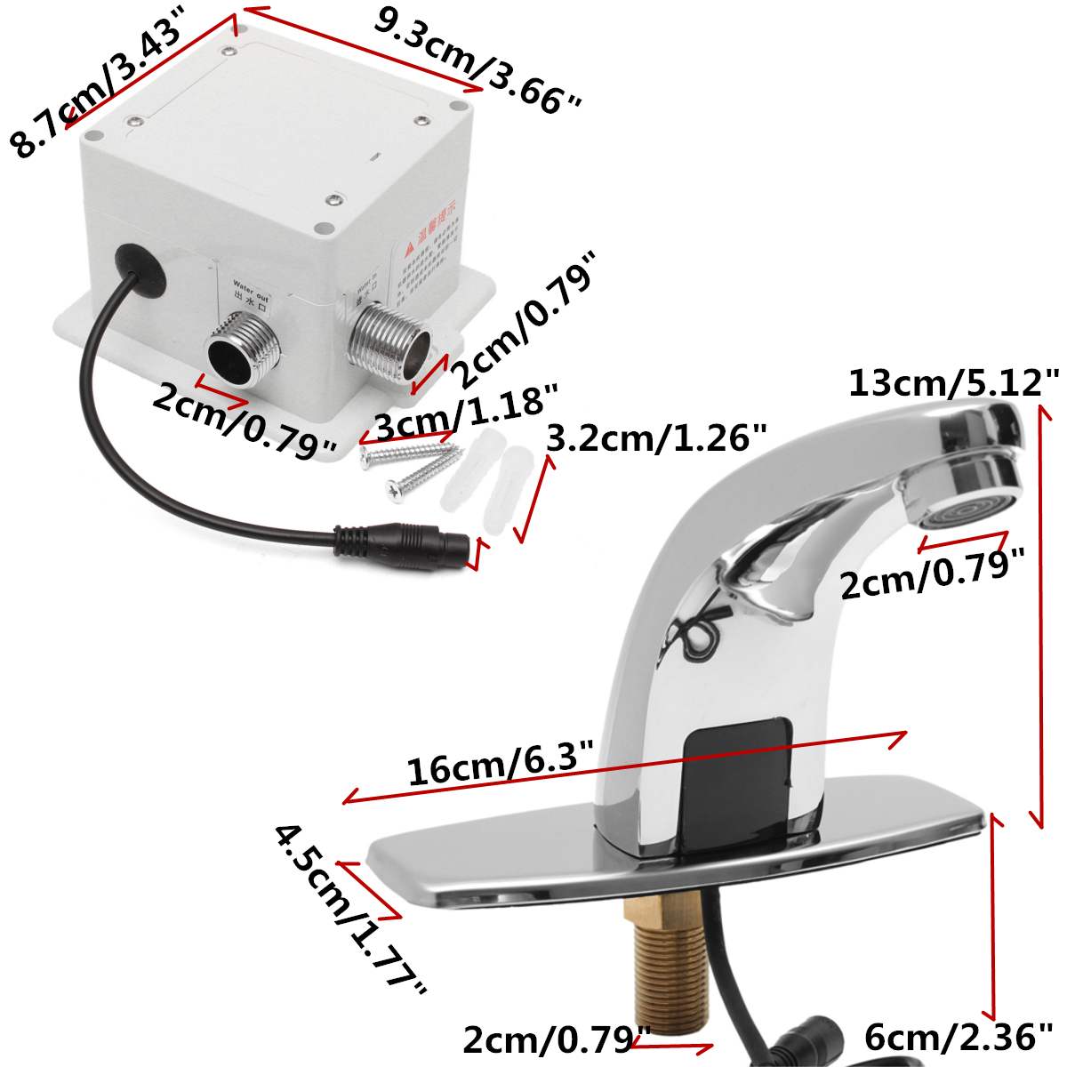 Sensor Kraan Deck Mount Automatische Infrarood Smart Touch Handsfree Inductieve Water Tap Keuken Badkamer Wastafel Kranen Water Tap