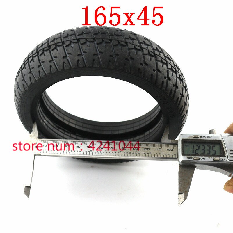 165 x 45 fast dekk 6.5- tommers dekk til 6.5 "hoverboard selvbalanserende reservedeler til elektrisk scooter