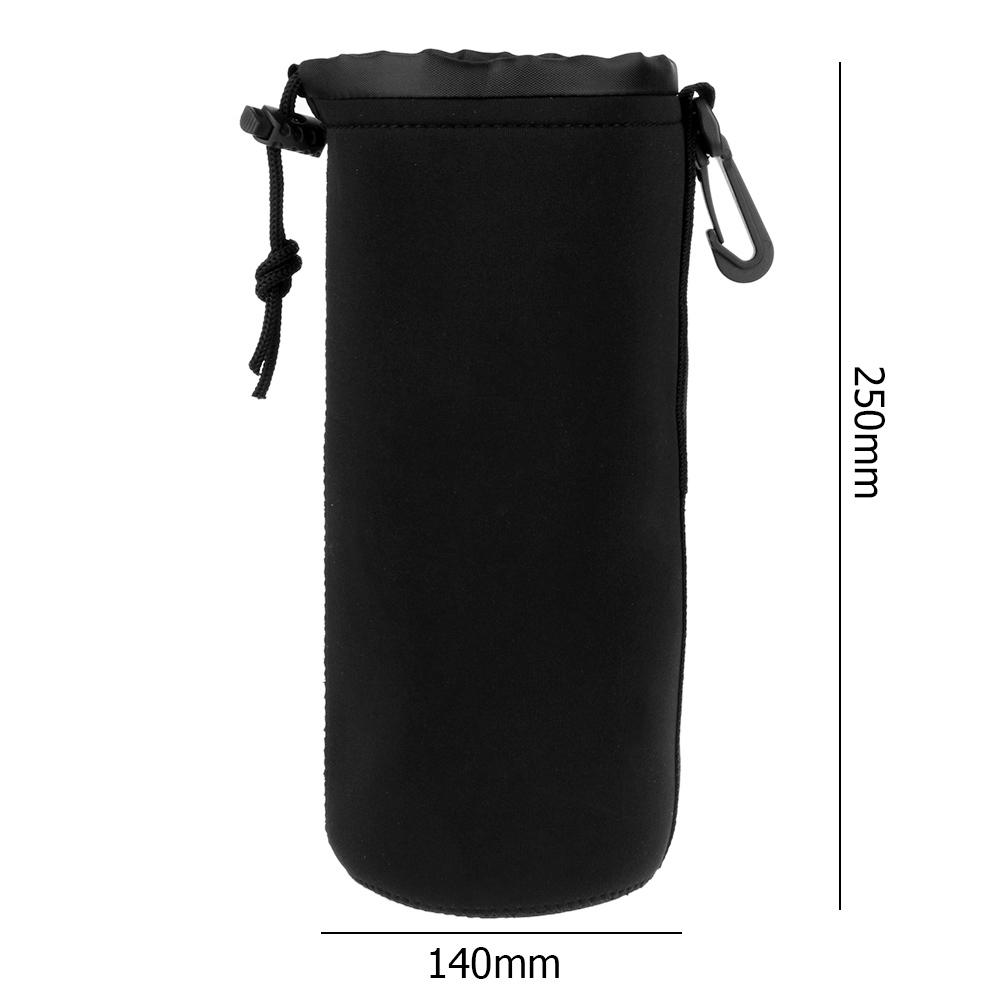 1/2 Stück Kameraobjektivtasche Fotografie Objektivtasche Neopren Wasserdichter Rucksack Kordelzug Schutzhülle für die meisten digitalen Spiegelreflexkameras: Grau