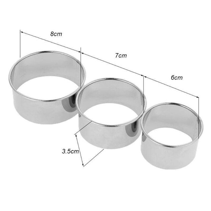 Lot de 3 moules à boulettes en acier inoxydable, ustensile de cuisine pour fabriquer des boulettes rondes