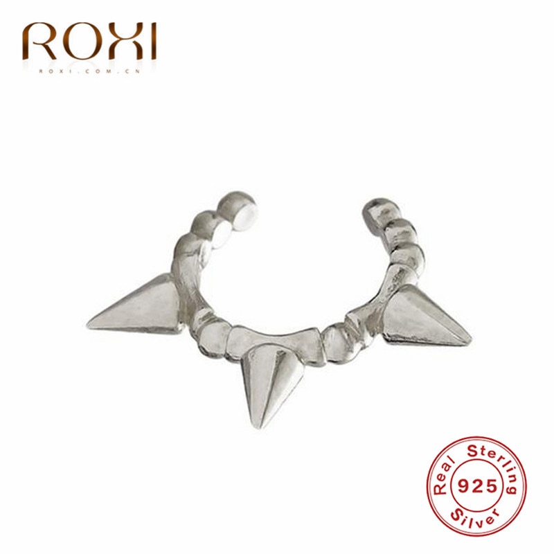 ROXI Minimalist Jewelry Women Punk Spike Bead Ear Cuff Clip Earrings Without Piercing Korean Earcuff Non Pierced Bijoux Femme