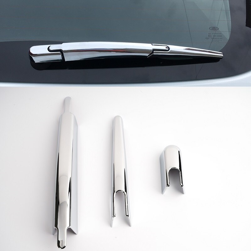 ABS cromo parabrisas trasero ventana tira limpiadora moldura cubierta embellecedor kit para Dacia Sandero Stepway