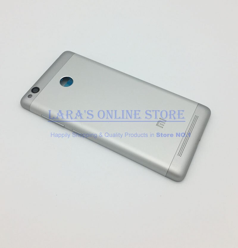 Piezas de repuesto para Xiaomi Redmi 3S / Redmi 3 Pro, cubierta trasera para la puerta de la batería, lente de cristal de la cámara y botón de volumen de encendido