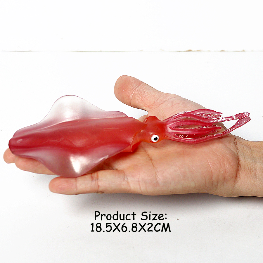 Realistic Sea Animals Figurines Orca Squid Sharks Dolphin Turtle Sailfish Octopus Figures Miniature Education Toys for Kids: Maroon