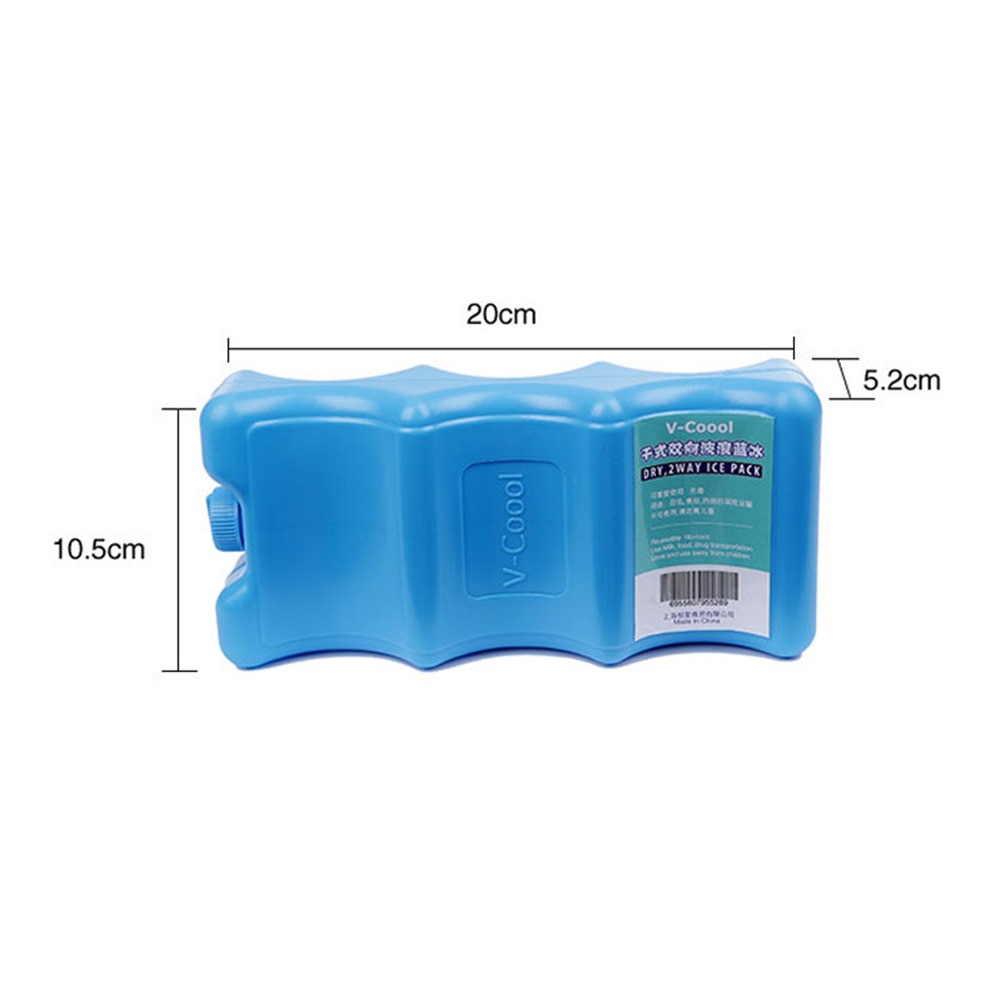 Prima Freezer Board Slim Large Ice Pack Block Cooler Bag Box Camping Picnic Multicoloured