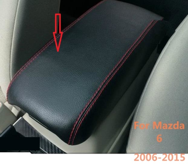 Microvezel Leer Center Armsteun Cover Voor Mazda 6 2006 2007 Auto Accessoires interieur