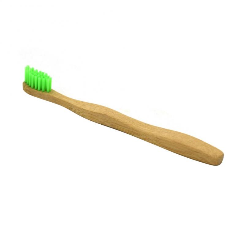 1 pces criança escova de dentes de bambu natural eco amigável macio cerdas escova de dentes da criança madeira: 03