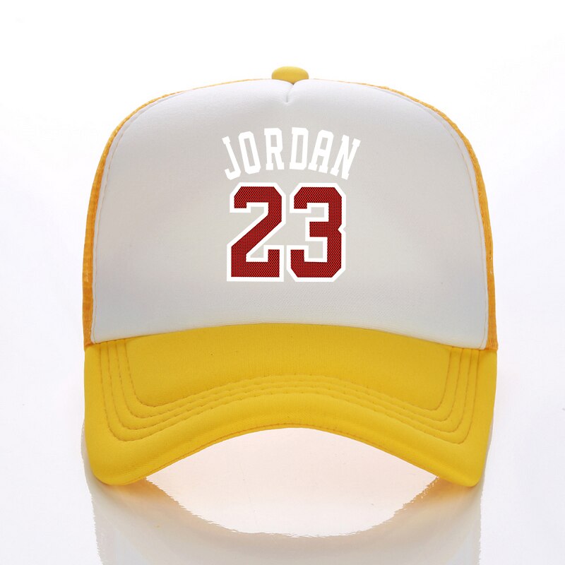 De Jordan 23 impreso de gorras de béisbol de los hombres las mujeres verano gorro de malla de camionero ajustable snapback sombreros: 4