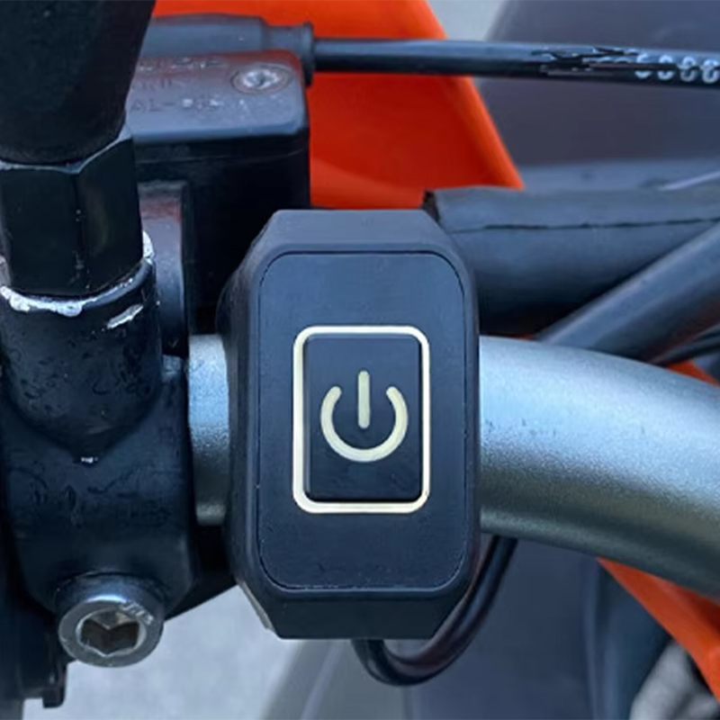 Motorrad-Lenkerschalter, 22 mm, 12 V, Ein-/Aus-Geschmack, universeller wasserdichter Motorrad-Anschluss, Steuerschalter, Moto-Zubehör