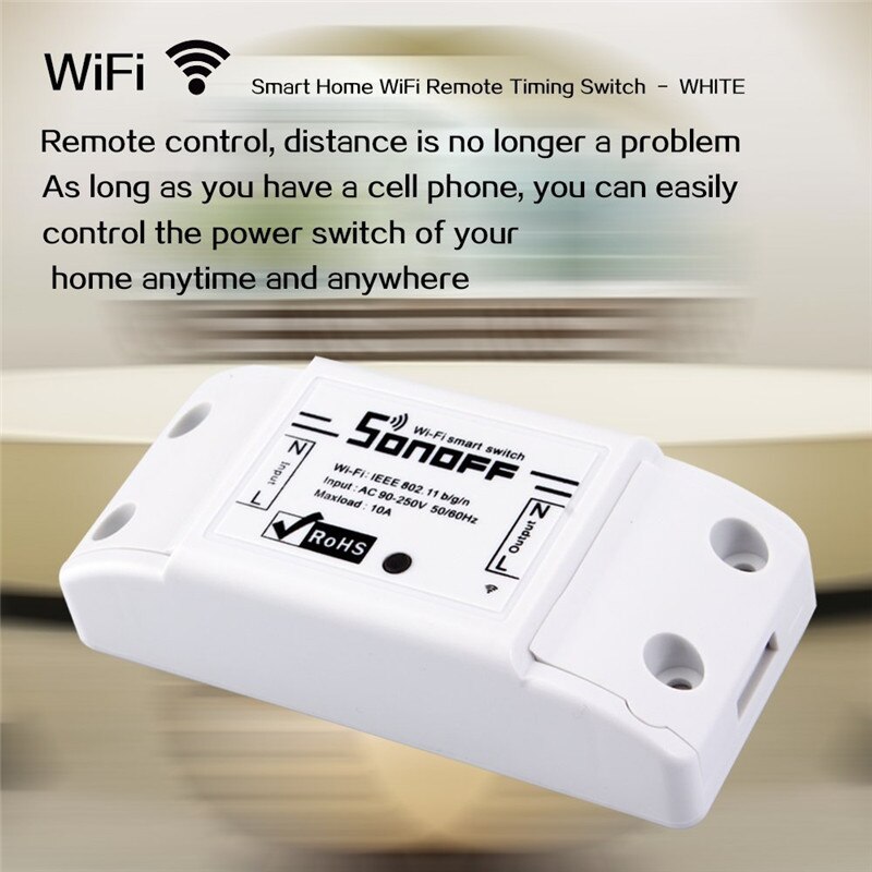 12 stk sonoff basic wifi switch universal til smart home wifi switch automationsmodul timer diy fjernbetjening til iphone ios