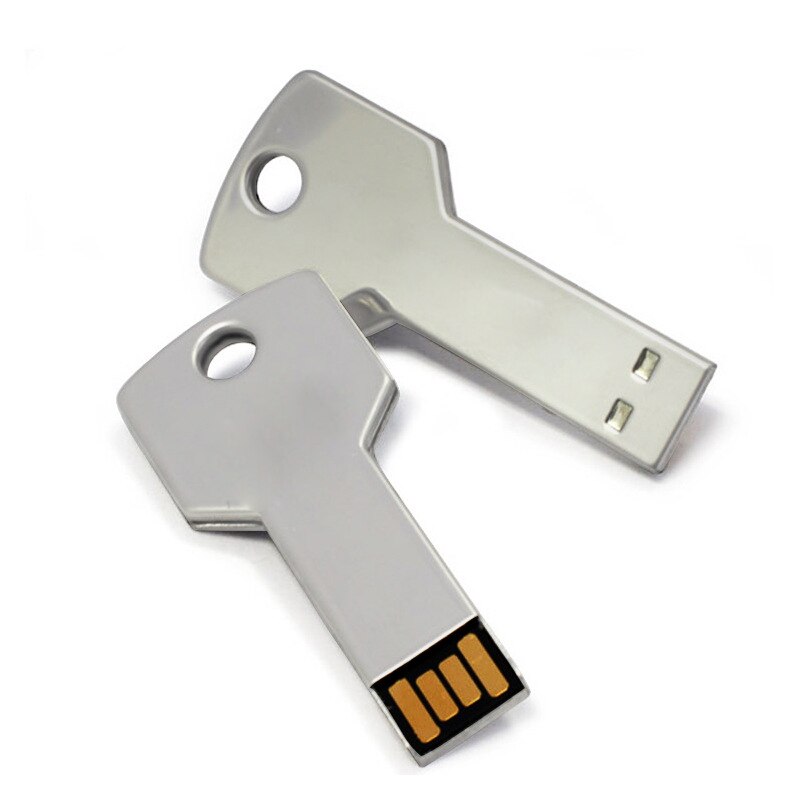 Metal Key USB Flash Drive Keychain Information Storage Disk Key Wallet