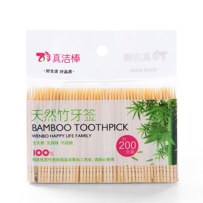 200 Stuks Bamboe Tandenstokers Orale Houten Tooth Pick Care Bamboe Producten Chinese Stijl Tandenstokers Tandenstokers Tafel Accessoires