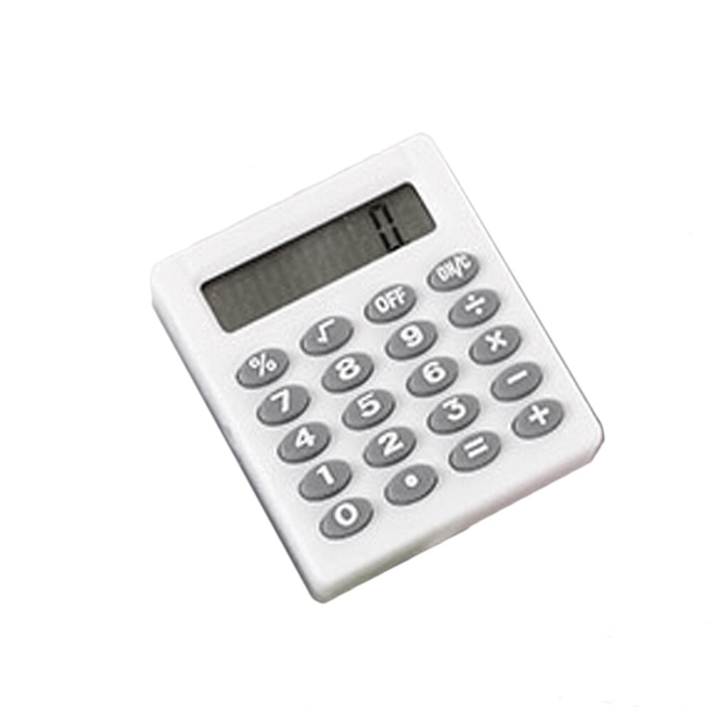 Mini Portable Pocket 8 Digits Electronic Calculator Student School Supplies: Silver