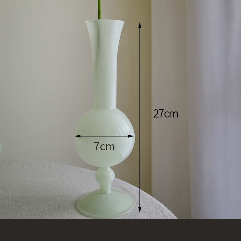 Glass Flower Vase Plant Holder Container INS Flower Vases for Home Wedding Decor Bottle Potted Terrarium: C flower vase