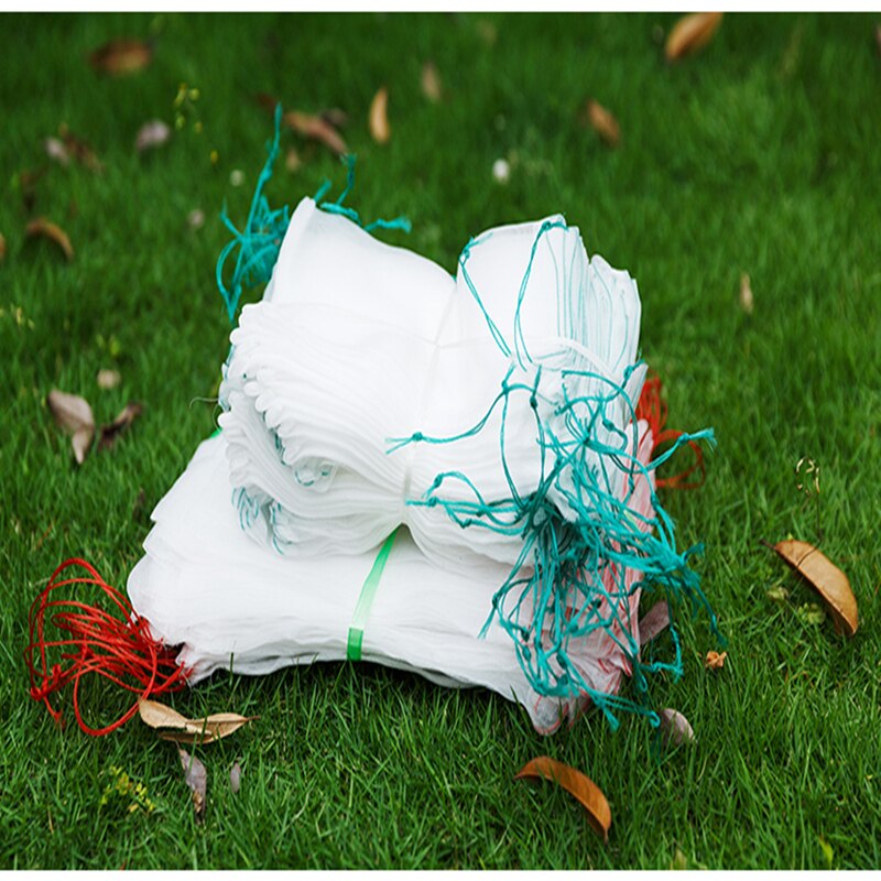 100pcs Nylon mesh bag seed bag seed soaking bag dragon fruit bag grape fruit bagging fruit tree insect control bird net bag