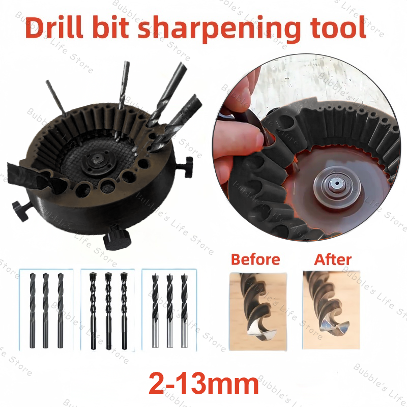 Mehrzweck Bohrer Schleifen Spitzer Polieren Schleifen Werkzeug 125mm Winkel Grinder Powered Werkzeug Teile Für 2-13mm Bohrer Bits: Silber