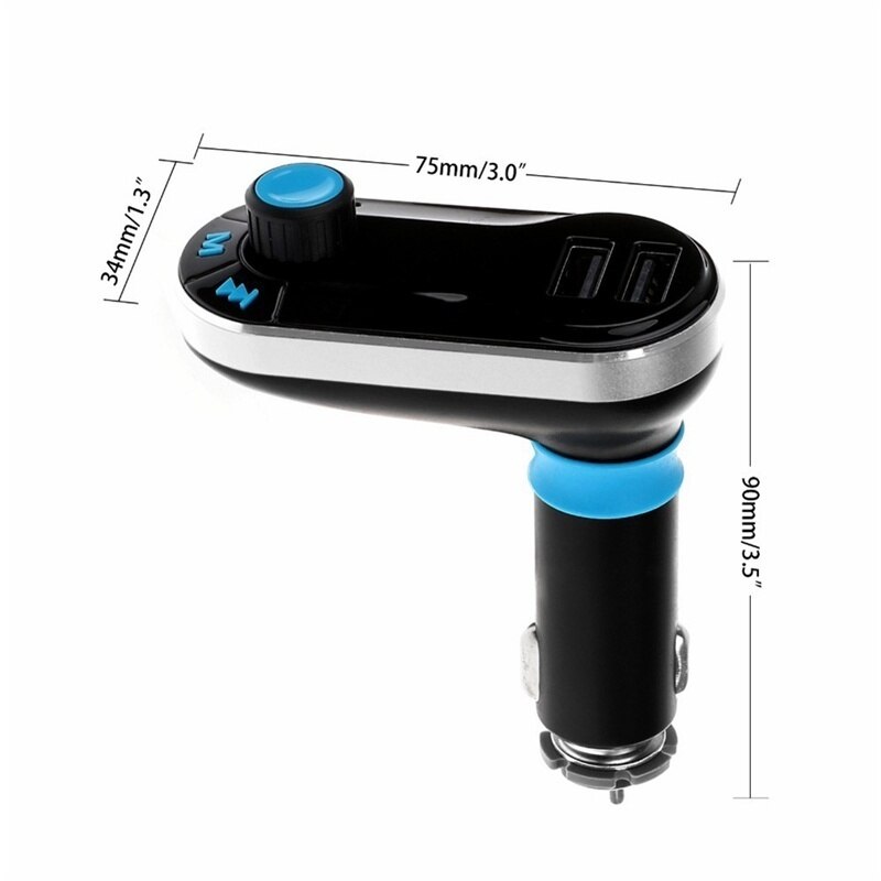 MP3 Player FM Transmitter Bluetooth AUX Audio Music Adapter Hands-free Car Charger