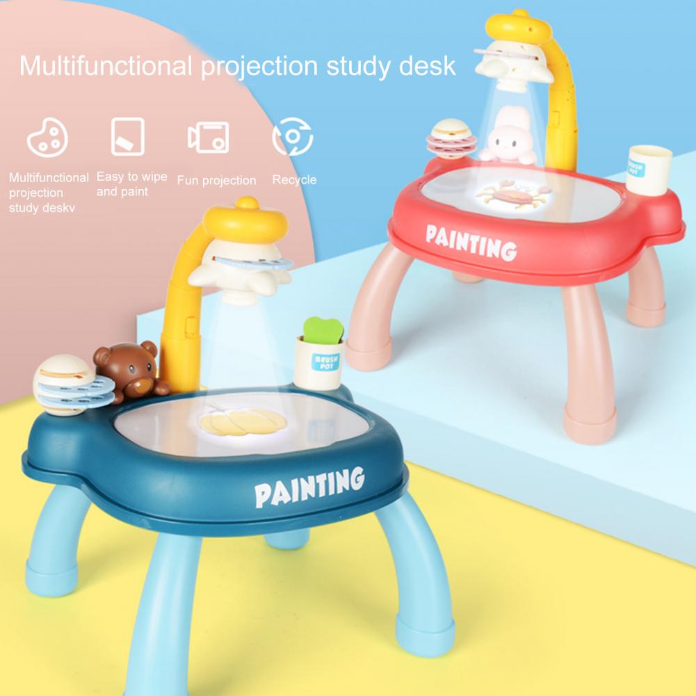 Imagination Ability Reusable Child Smart Projector Sketcher Desk for Children