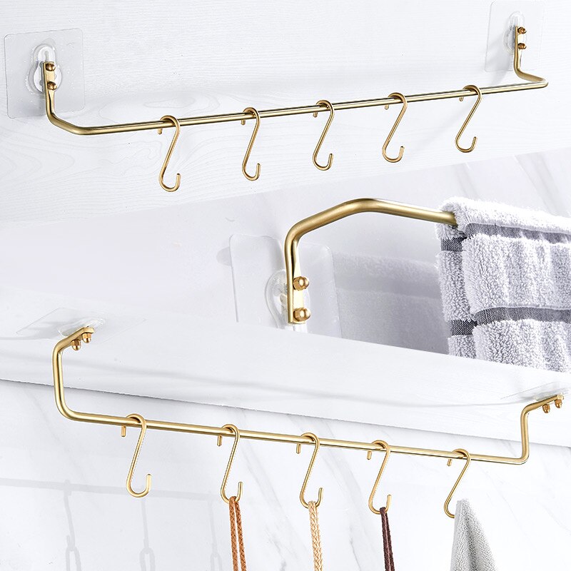 Industrial Retro americano accesorios de baño cocina negra toallero papel toalla gancho de hierro soporte de tubería de agua