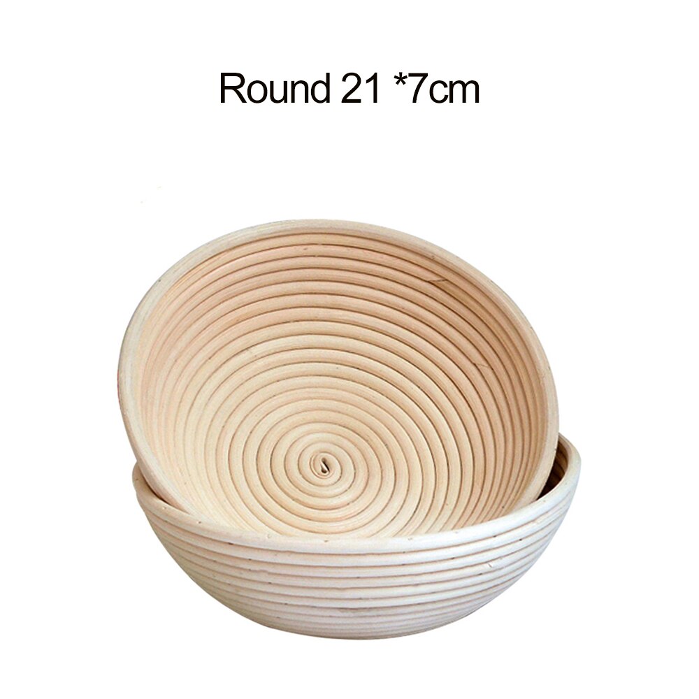 Rattan Bread Proofing Basket Natural Oval Rattan Wicker Dough Fermentation Sourdough Bread Basket Baking Tools: E
