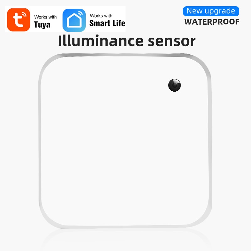 Tuya Smart ILLumination Sensor Outdoor Light Sensor Waterproof Wireless APP Linkage Control With Tuya Smart Device Max 30000LUX