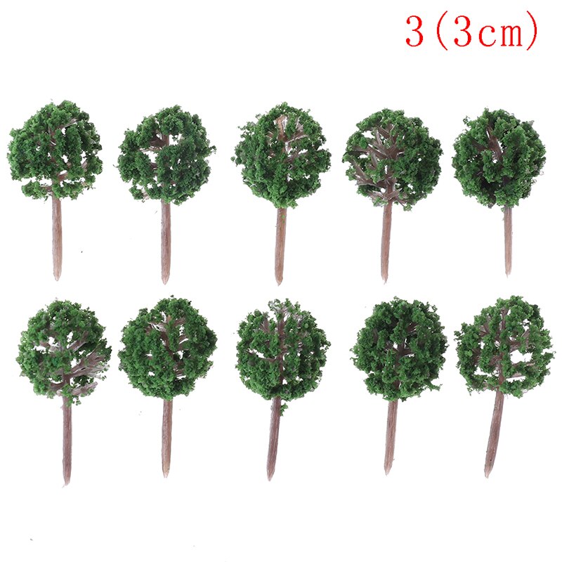 10 stk kugleformede blomstermodel træer blandet træmodel landskabstræer tog layout havelandskab miniature