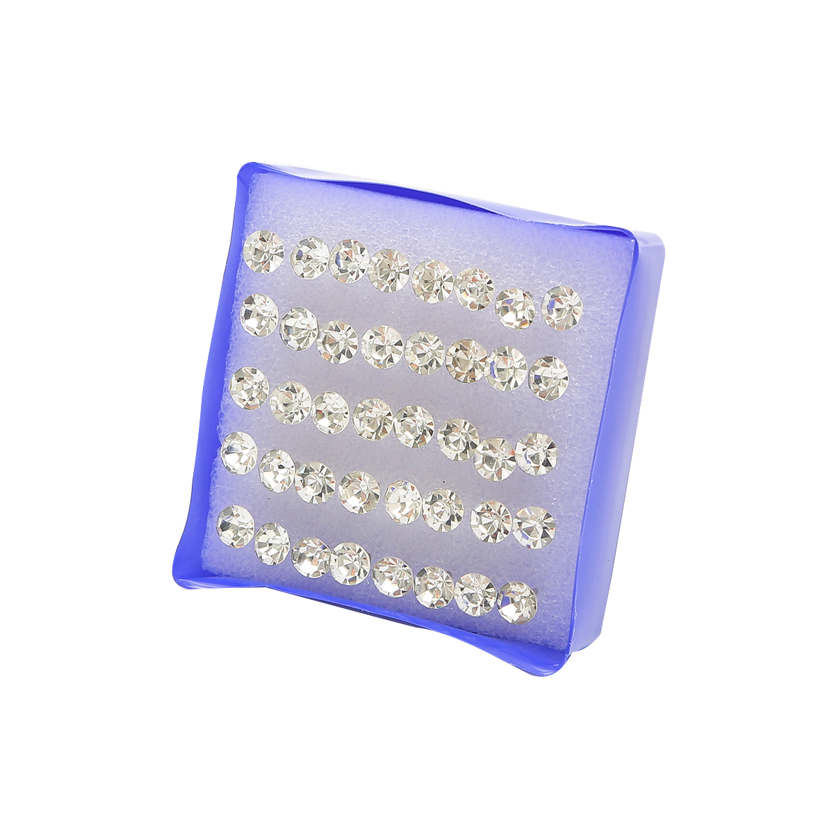 Juego de pendientes pequeños de perlas de cristal para mujer, aretes de diamantes de imitación, accesorios de joyería, bola, 2,5-6mm, 12 pares, 20 pares: Con recubrimiento de titanio