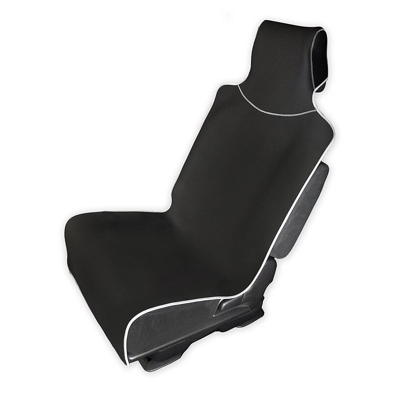 AUTOYOUTH-Funda de asiento de coche impermeable, protección negra, transpirable, de , para silla de oficina y coche, 1 unidad: gray line