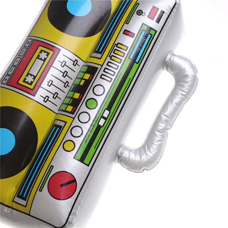 Kinderen Pvc Opblaasbare Speelgoed Voor Air Filler Muziekinstrument Vorm Pvc Verjaardag Beach Rock Party Radio Speelgoed Accessoires