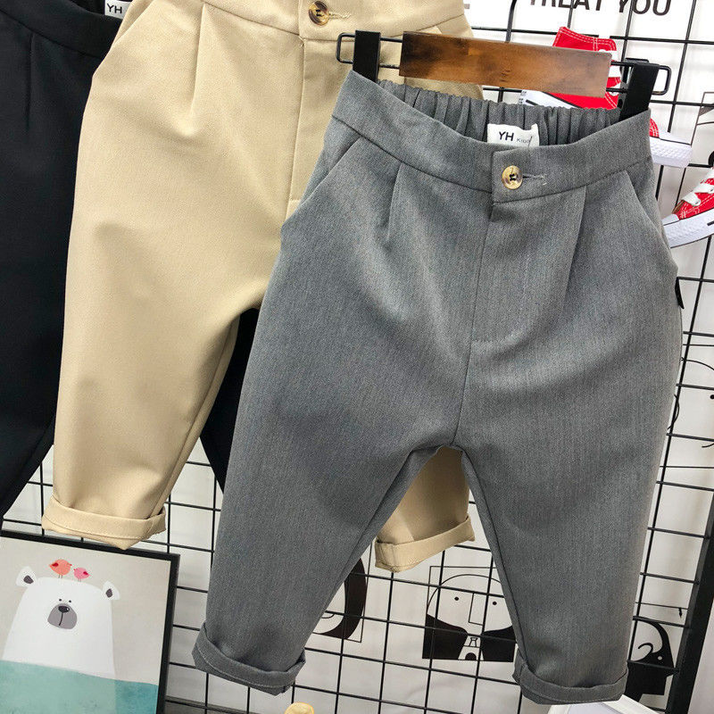 Ins roupa coreana infantil, calças para crianças de 1-8 anos, de algodão, para meninos e meninas, casual, com bolsos de botão, c26, novo, 2020