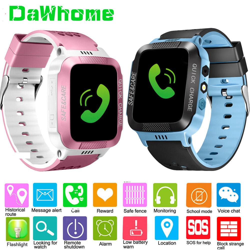 Kinderen Smartwatch Sport Sim-kaart Positionering Lbs Kids Horloge Pols Fitness Track Locatie Sos Call Veilige Zorg Voor Jongen & meisje