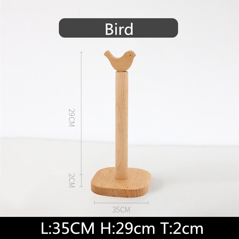 Harz Koch Doppel-Schicht Rolle Papier Handtuch Halfter Figuren Kreative Tiere Hause Kuchen Einkaufen Restaurant Holz Dekoration Ornamente: Vogel
