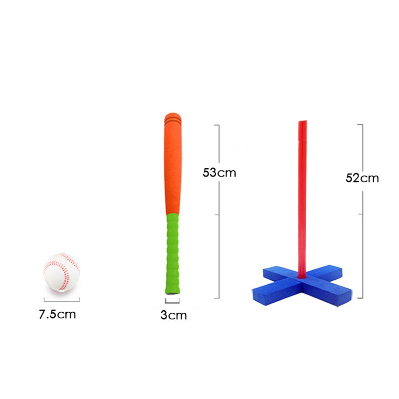 Children Training Baseball Soft Rubber Baseball Set Safe for Parent-child Interaction Student Outdoor YS-BUY