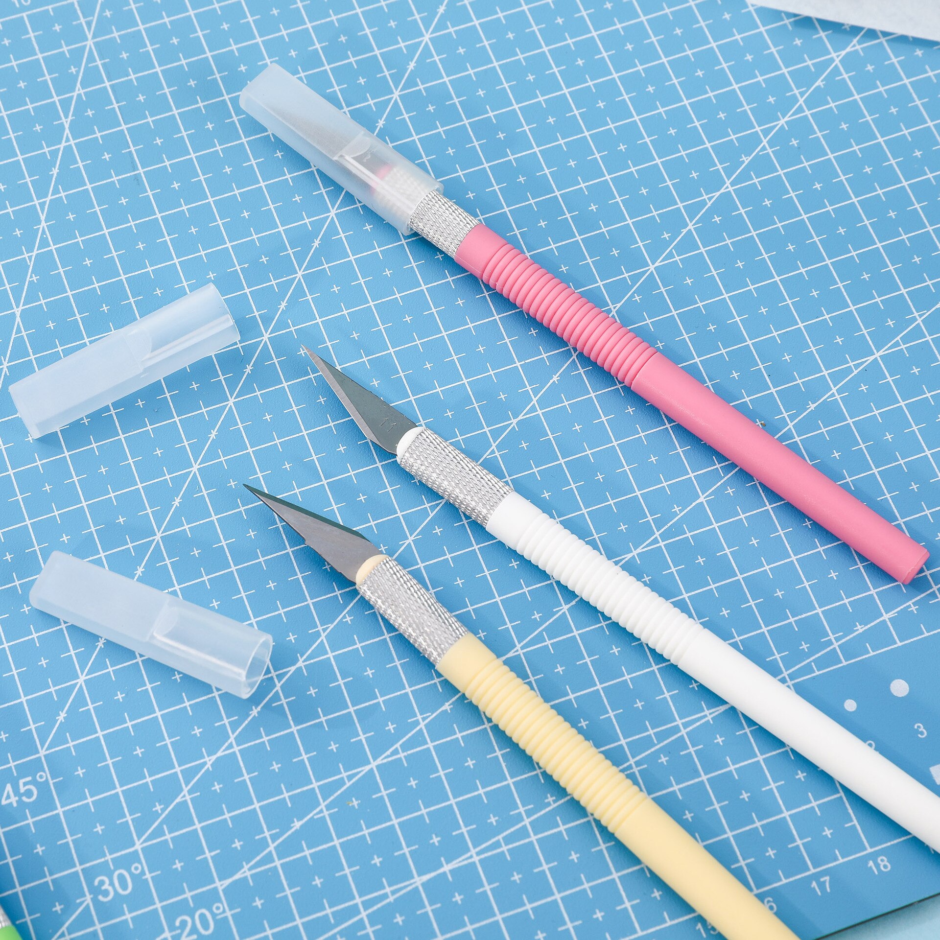 DIY Utility Knife Carving Metal Scalpel Knife Tools Knife Scalpel Stationery Wood Paper Cutter Craft Pen Engraving Cutting Suppl