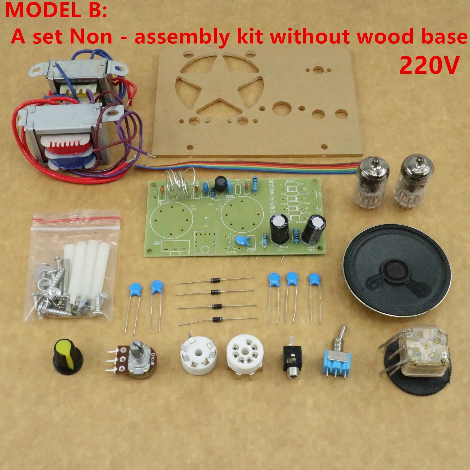 6J1 + 6J1 Tubo Super Radioactive FM Radio Kit, 1Pc Lot, melhor, melhor: Branco