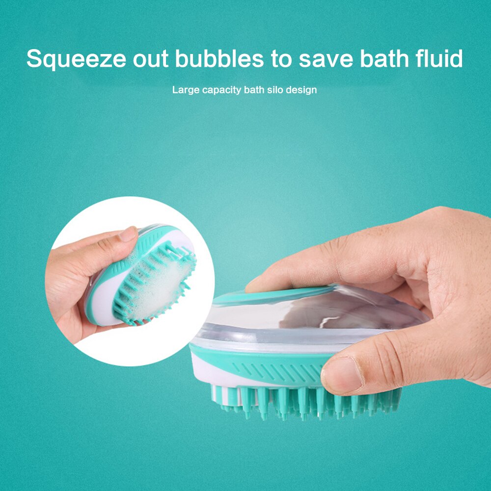 Huisdierbadborstel, multifunctionele katten- en hondenborstel, shampoo, spa-borstel, douche-ontharingskam voor katten, huisdierreinigings- en verzorgingstool