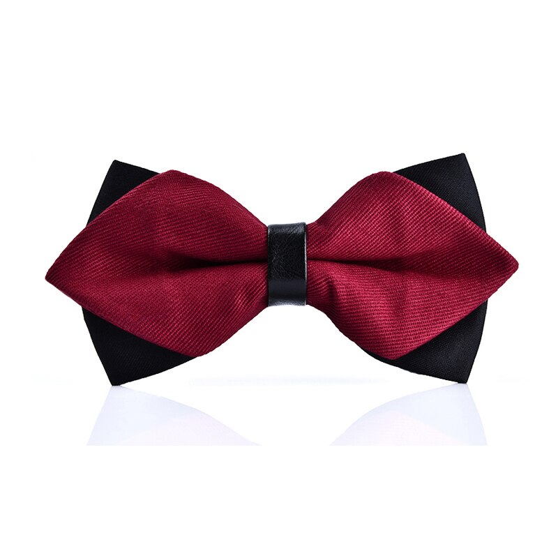 Accessoires pour hommes noir et rouge | Nouvelle avec nœud papillon, costume d'affaires formel, cérémonie de mariage: P28
