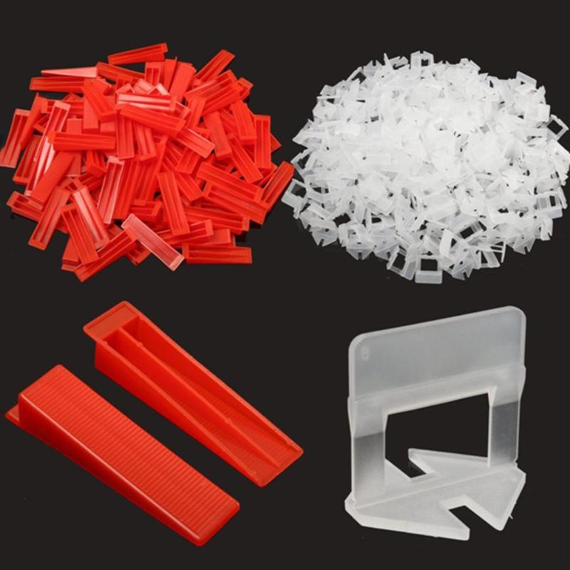 100pcs Tile Leveling Wedges ABS Locator Level Tile Spacers for Flooring Tools Pressure-resistant Reusable Paving Tools